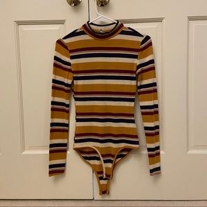 Striped Long Sleeve Bodysuit